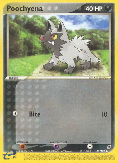 Poochyena (63/109) [EX: Ruby & Sapphire] - Destination Retro