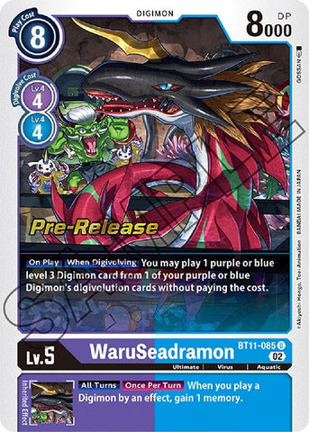 WaruSeadramon [BT11-085] [Dimensional Phase Pre-Release Promos] - Destination Retro