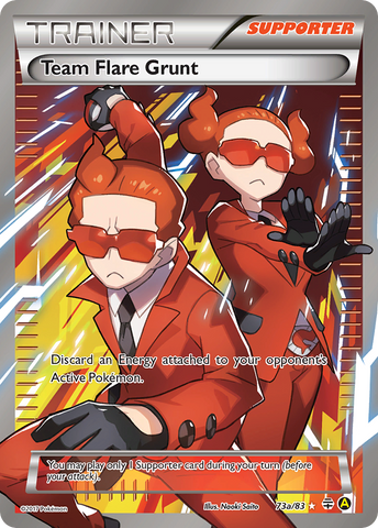 Team Flare Grunt (73a/83) [Alternate Art Promos] - Destination Retro