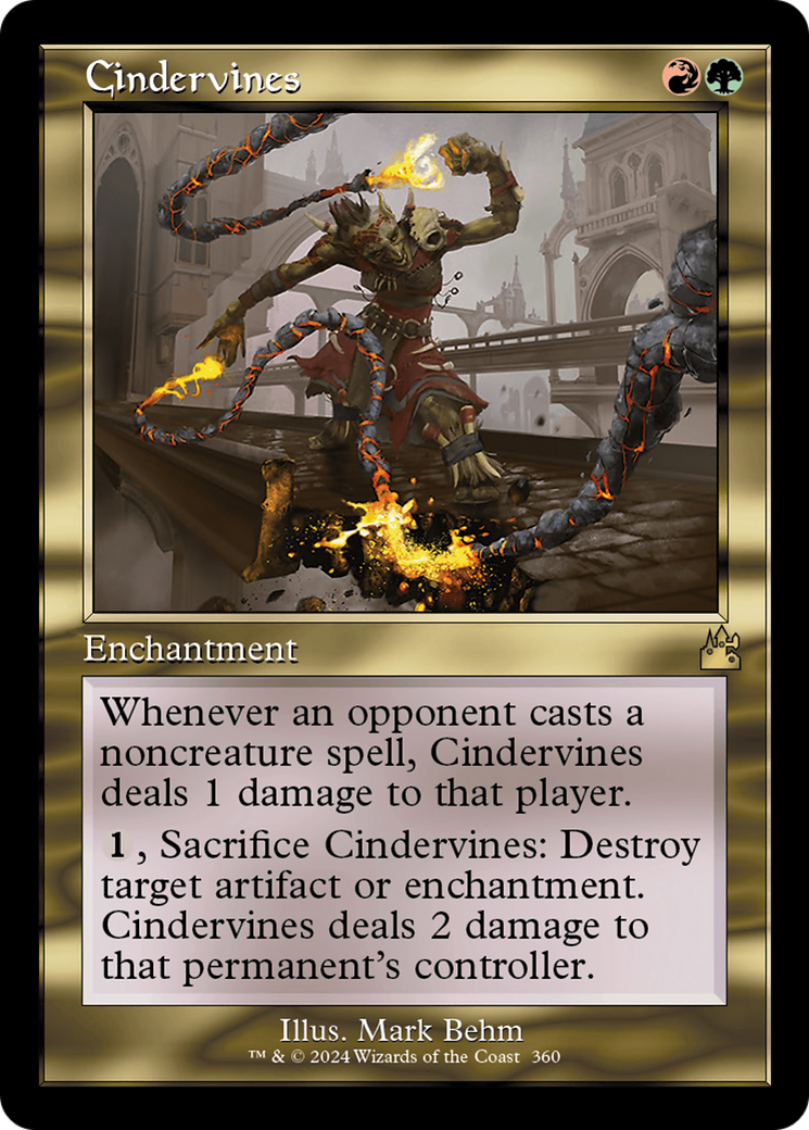 Cindervines (Retro Frame) [Ravnica Remastered] - Destination Retro
