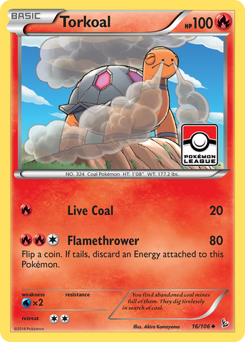 Torkoal (16/106) [XY: Flashfire] - Destination Retro