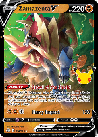 Zamazenta V (018/025) [Celebrations: 25th Anniversary] - Destination Retro