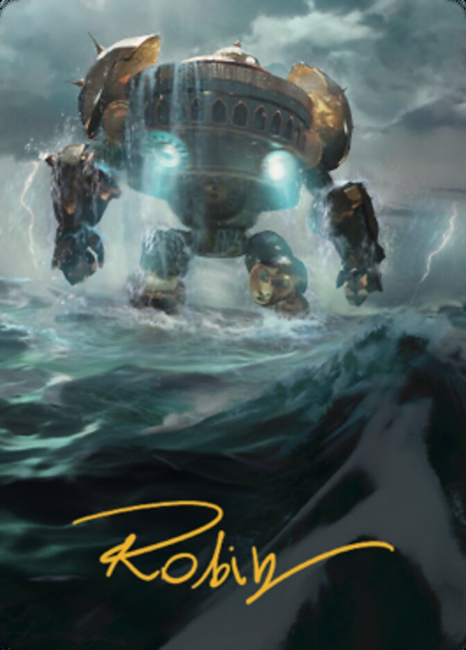 Island Art Card (Gold-Stamped Signature) [The Brothers' War Art Series] - Destination Retro