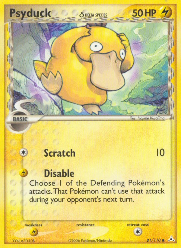 Psyduck (81/110) (Delta Species) [EX: Holon Phantoms] - Destination Retro