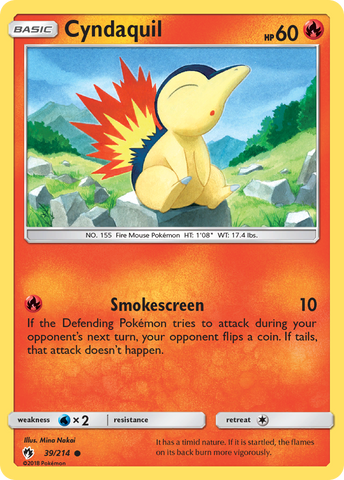 Cyndaquil (39/214) [Sun & Moon: Lost Thunder] - Destination Retro
