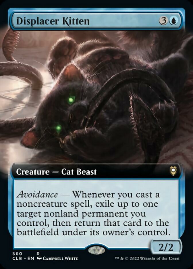 Displacer Kitten (Extended Art) [Commander Legends: Battle for Baldur's Gate] - Destination Retro