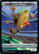 Clown Robot (002) // Food (010) Double-sided Token [Unfinity Tokens] - Destination Retro