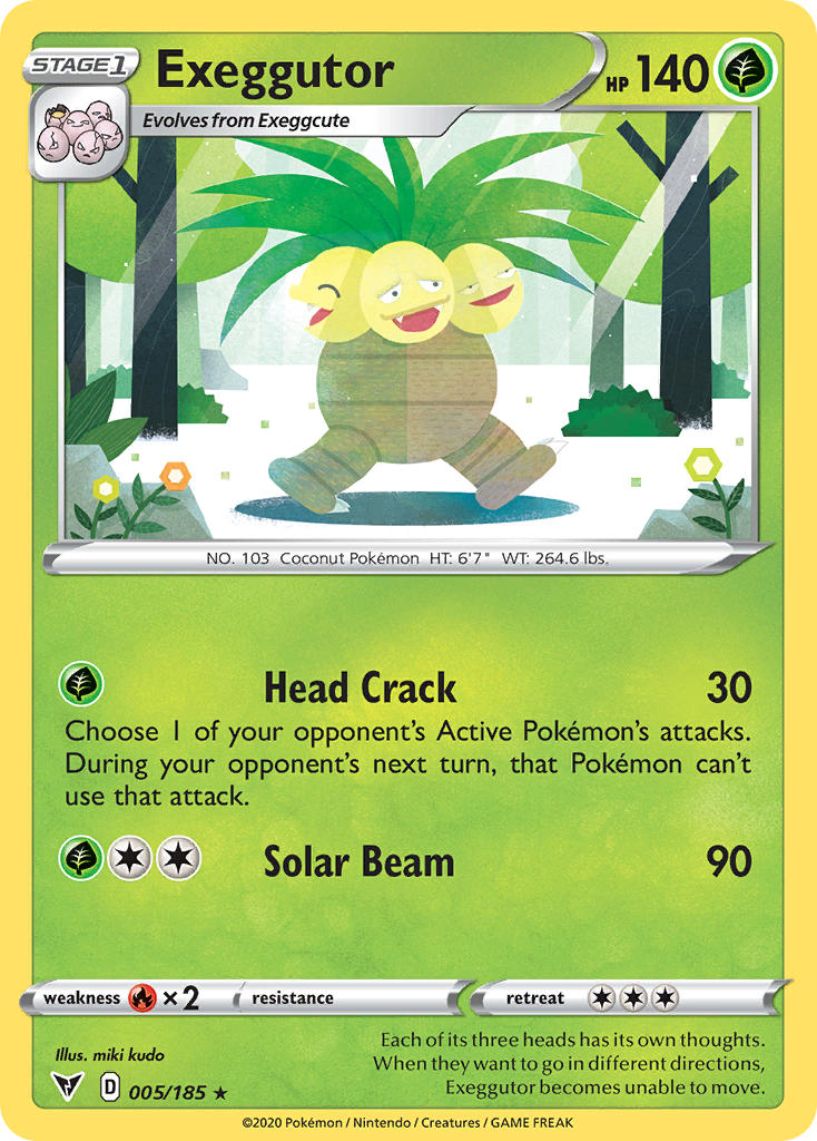 Exeggutor (5) [Sword & Shield: Vivid Voltage] - Destination Retro