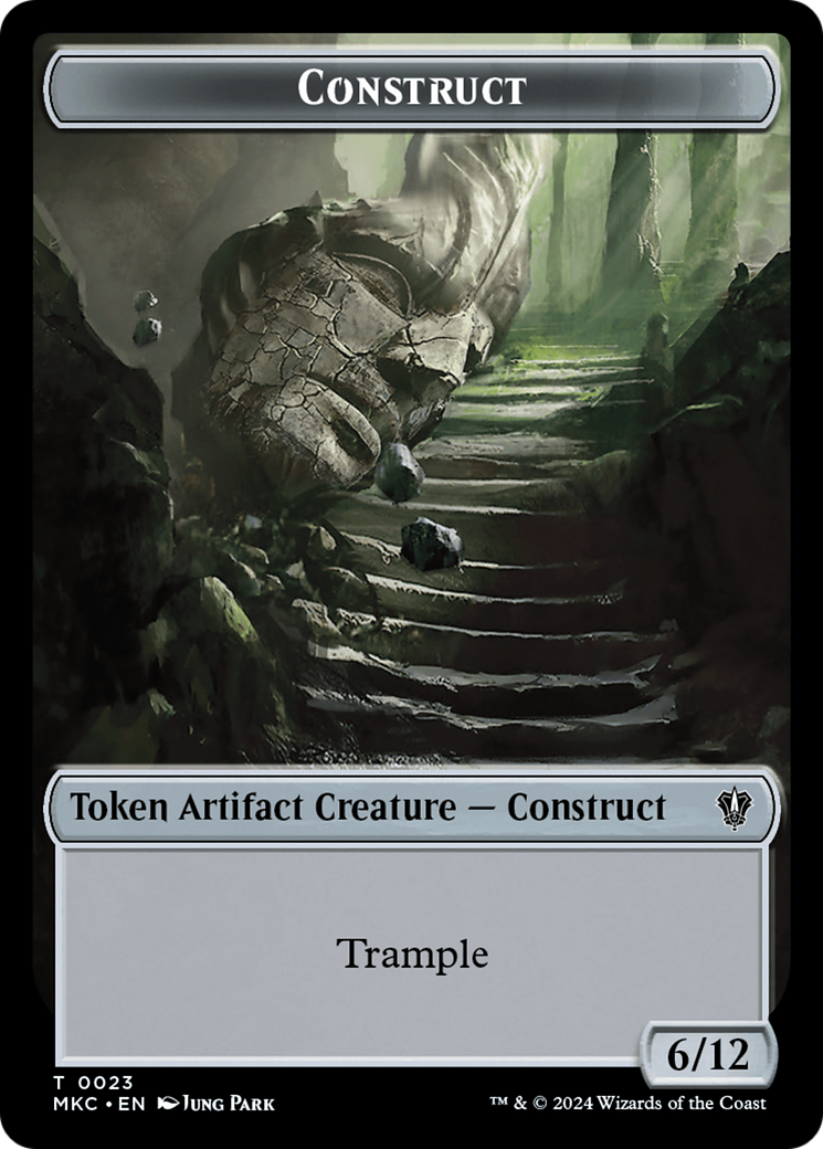 Construct // Soldier Double-Sided Token [Murders at Karlov Manor Commander Tokens] - Destination Retro