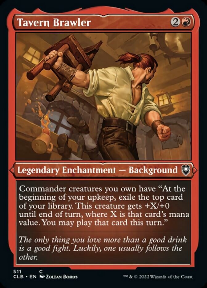 Tavern Brawler (Foil Etched) [Commander Legends: Battle for Baldur's Gate] - Destination Retro