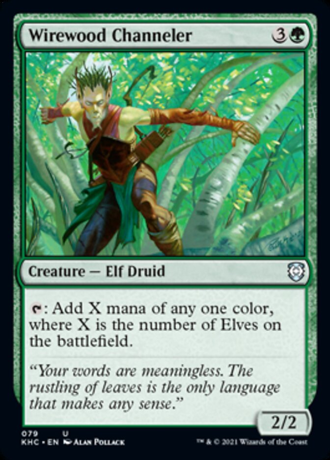 Wirewood Channeler [Kaldheim Commander] - Destination Retro