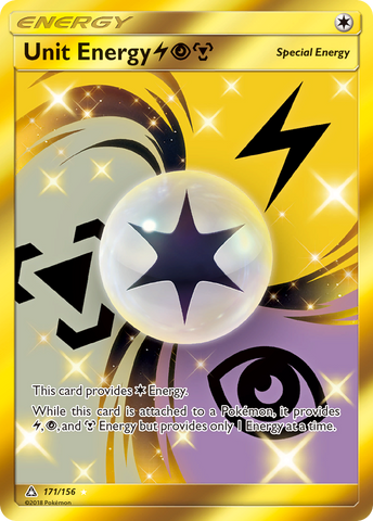 Unit Energy (171/156) (Lightning, Psychic, Metal) [Sun & Moon: Ultra Prism] - Destination Retro