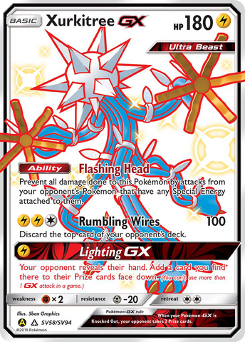 Xurkitree GX (SV58/SV94) [Sun & Moon: Hidden Fates - Shiny Vault] - Destination Retro