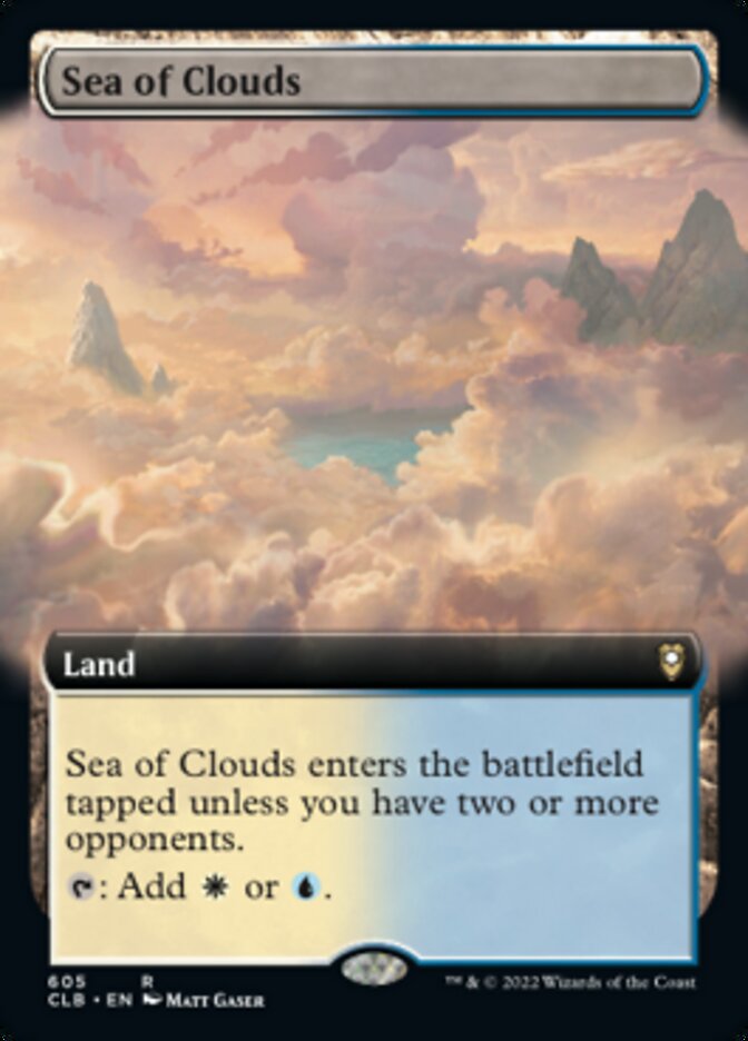 Sea of Clouds (Extended Art) [Commander Legends: Battle for Baldur's Gate] - Destination Retro