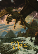 Ancient Bronze Dragon Art Card (03) (Gold-Stamped Signature) [Commander Legends: Battle for Baldur's Gate Art Series] - Destination Retro