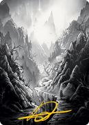 Mountain Art Card (Gold-Stamped Signature) [Innistrad: Midnight Hunt Art Series] - Destination Retro