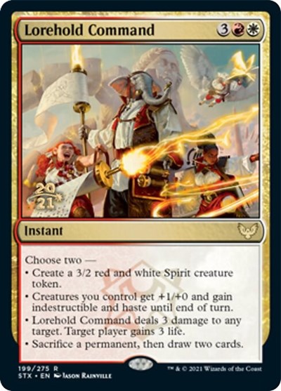 Lorehold Command [Strixhaven: School of Mages Prerelease Promos] - Destination Retro