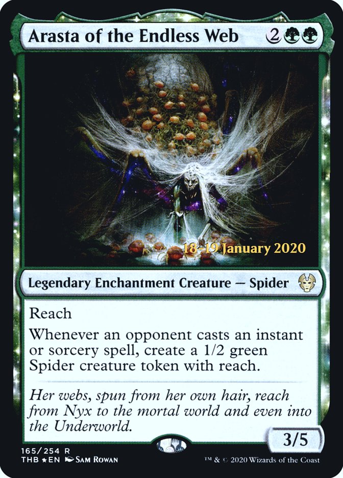 Arasta of the Endless Web [Theros Beyond Death Prerelease Promos] - Destination Retro
