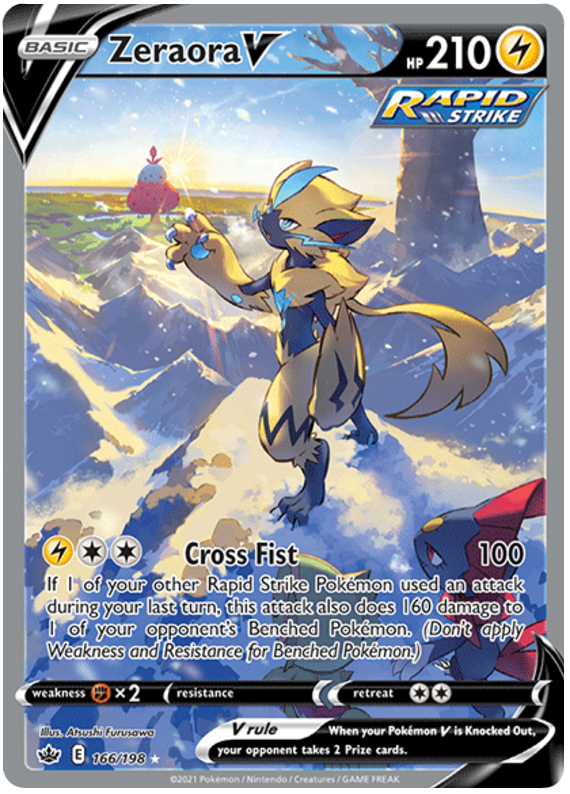 Zeraora V (166/198) [Sword & Shield: Chilling Reign] - Destination Retro