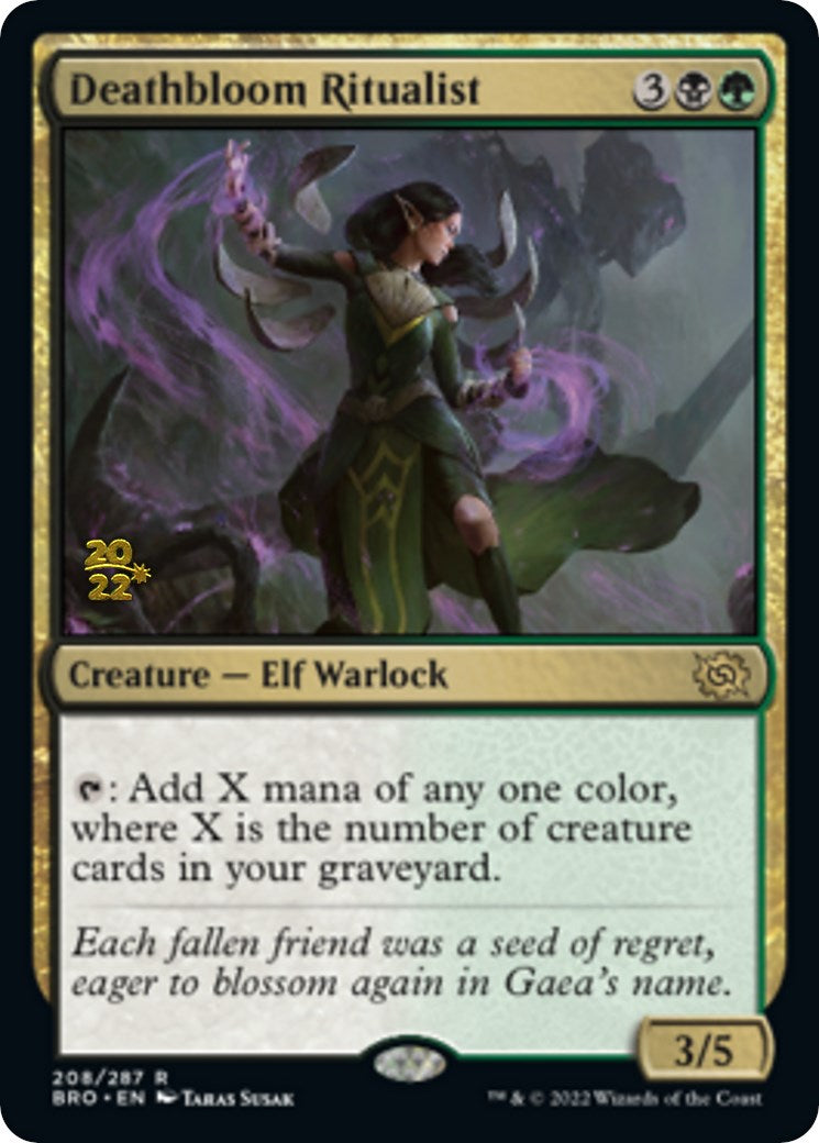 Deathbloom Ritualist [The Brothers' War: Prerelease Promos] - Destination Retro