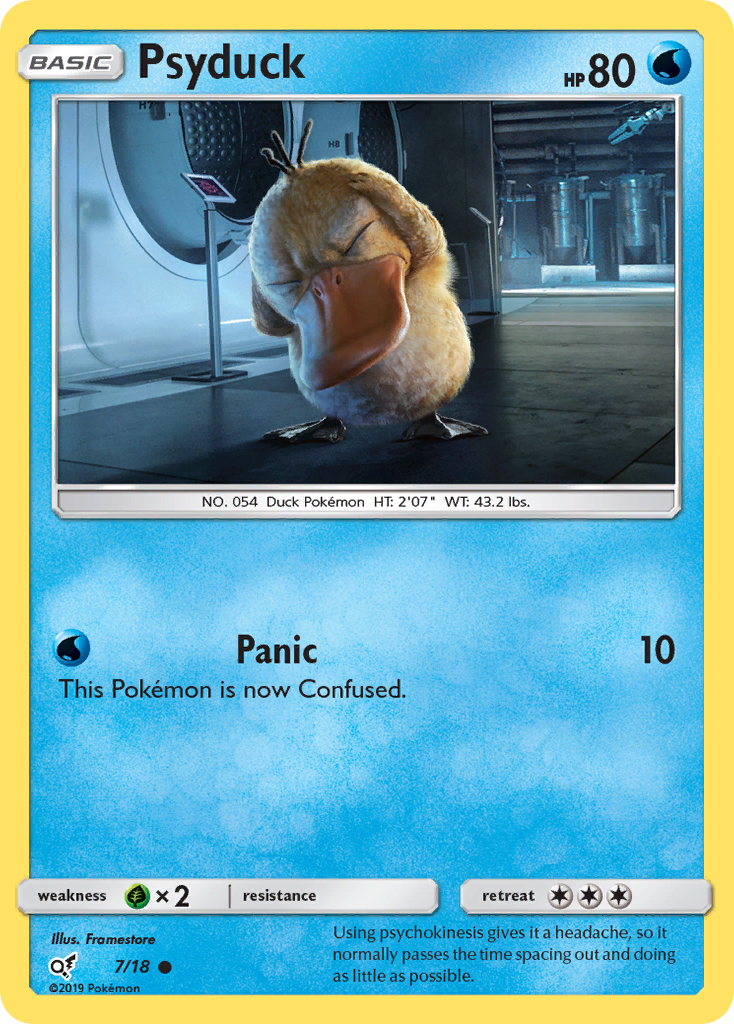 Psyduck (7/18) [Sun & Moon: Detective Pikachu] - Destination Retro