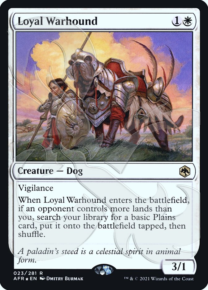 Loyal Warhound (Ampersand Promo) [Dungeons & Dragons: Adventures in the Forgotten Realms Promos] - Destination Retro