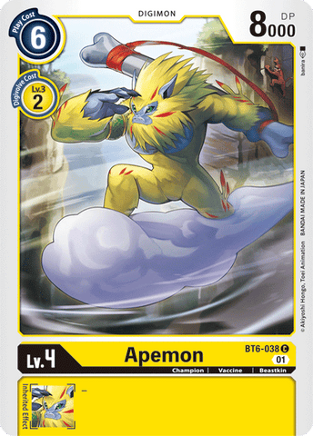 Apemon [BT6-038] [Double Diamond] - Destination Retro