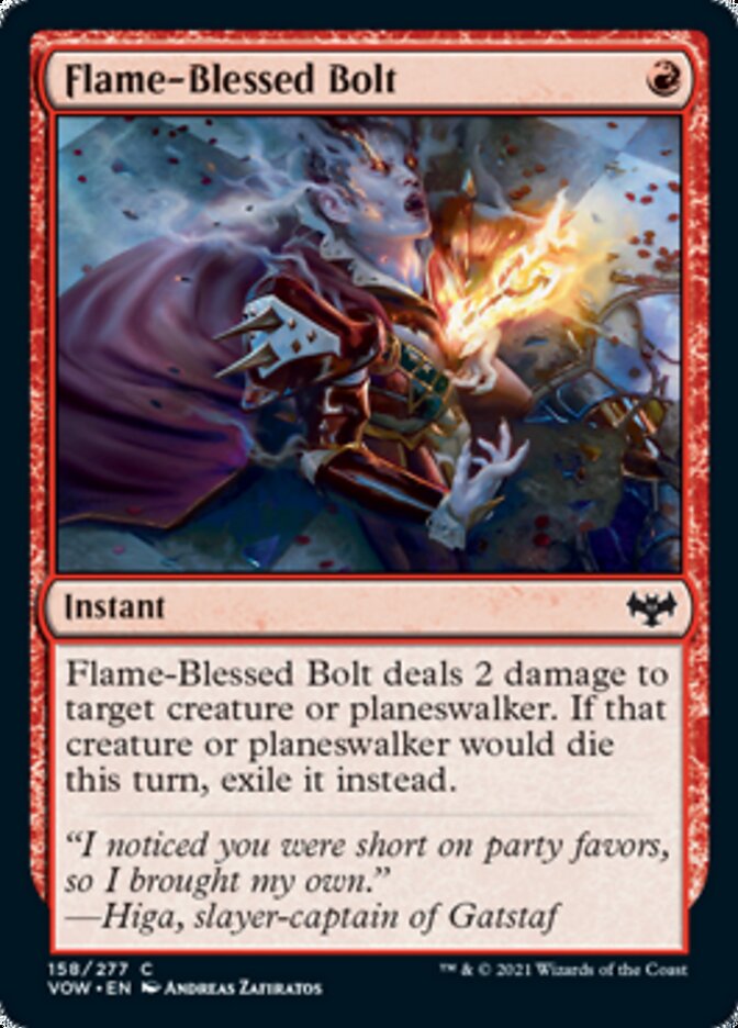 Flame-Blessed Bolt [Innistrad: Crimson Vow] - Destination Retro