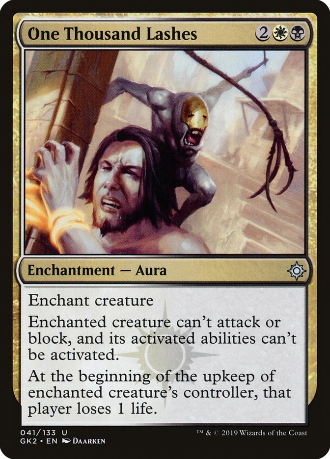 One Thousand Lashes [Ravnica Allegiance Guild Kit] - Destination Retro