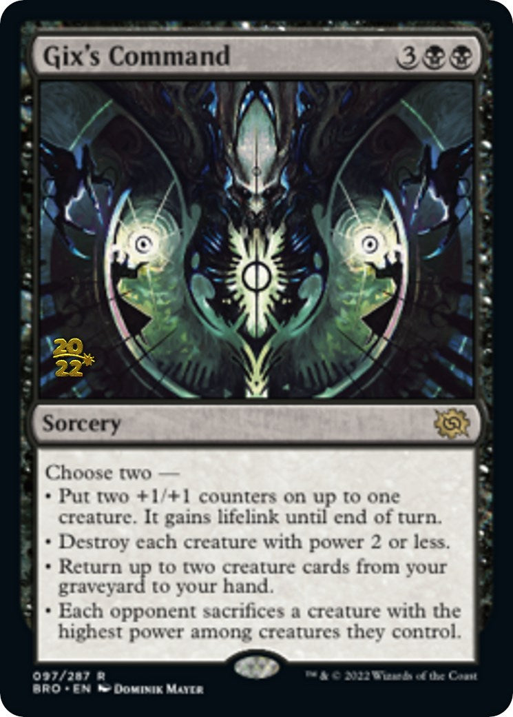 Gix's Command [The Brothers' War: Prerelease Promos] - Destination Retro
