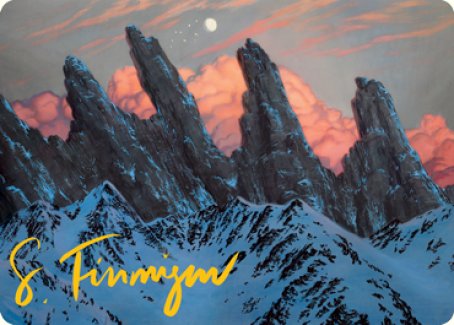 Mountain (275) Art Card (Gold-Stamped Signature) [Dungeons & Dragons: Adventures in the Forgotten Realms Art Series] - Destination Retro