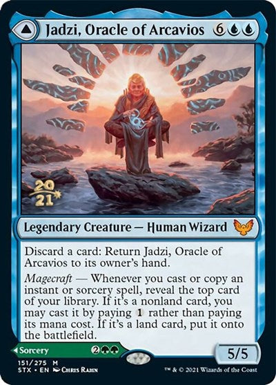 Jadzi, Oracle of Arcavios // Journey to the Oracle [Strixhaven: School of Mages Prerelease Promos] - Destination Retro