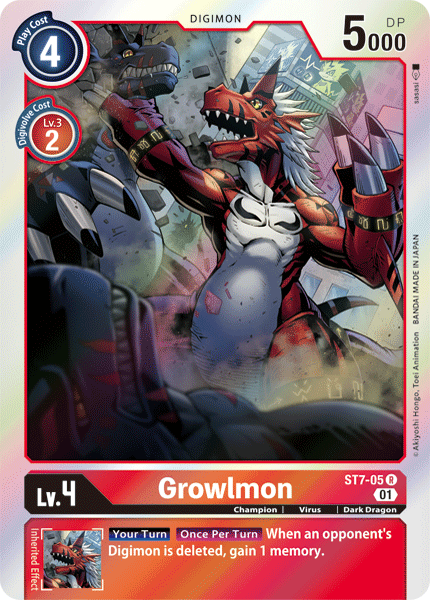 Growlmon [ST7-05] [Starter Deck: Gallantmon] - Destination Retro