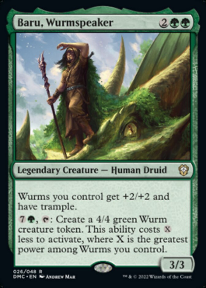 Baru, Wurmspeaker [Dominaria United Commander] - Destination Retro