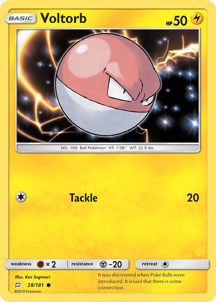 Voltorb (38/181) [Sun & Moon: Team Up] - Destination Retro