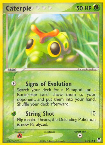 Caterpie (56/112) [EX: FireRed & LeafGreen] - Destination Retro