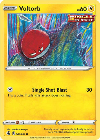 Voltorb (087/264) [Sword & Shield: Fusion Strike] - Destination Retro