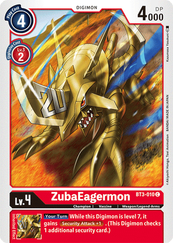 ZubaEagermon [BT3-010] [Release Special Booster Ver.1.5] - Destination Retro