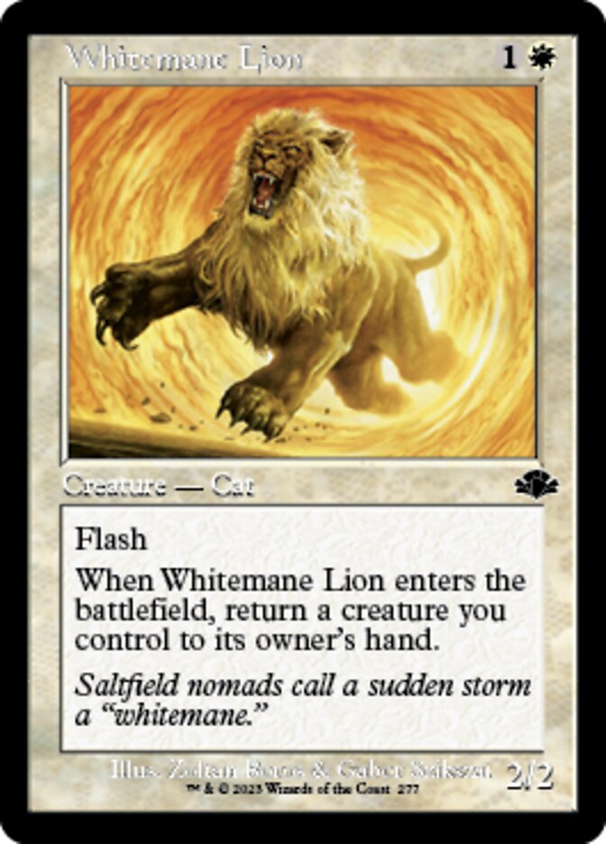 Whitemane Lion (Retro) [Dominaria Remastered] - Destination Retro
