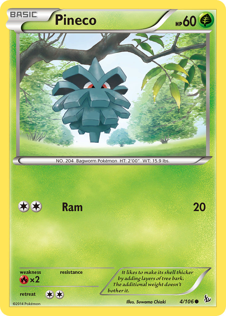 Pineco (4/106) [XY: Flashfire] - Destination Retro