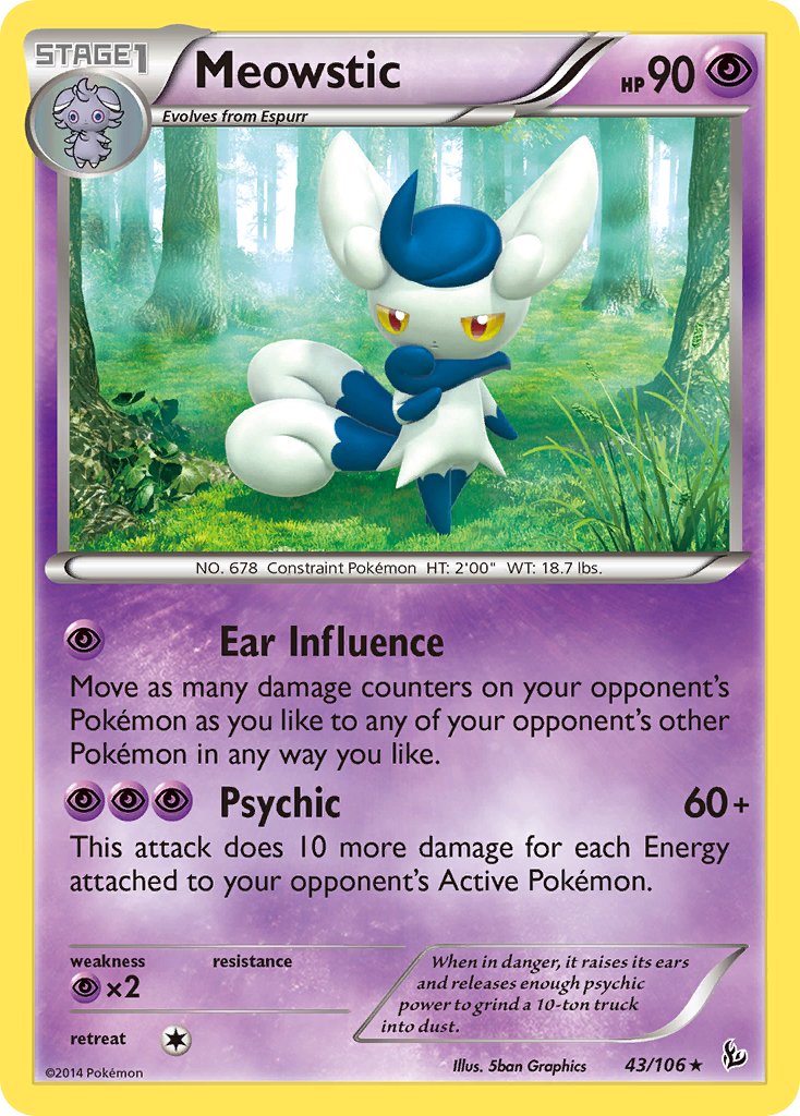 Meowstic (43/106) (Theme Deck Exclusive) [XY: Flashfire] - Destination Retro