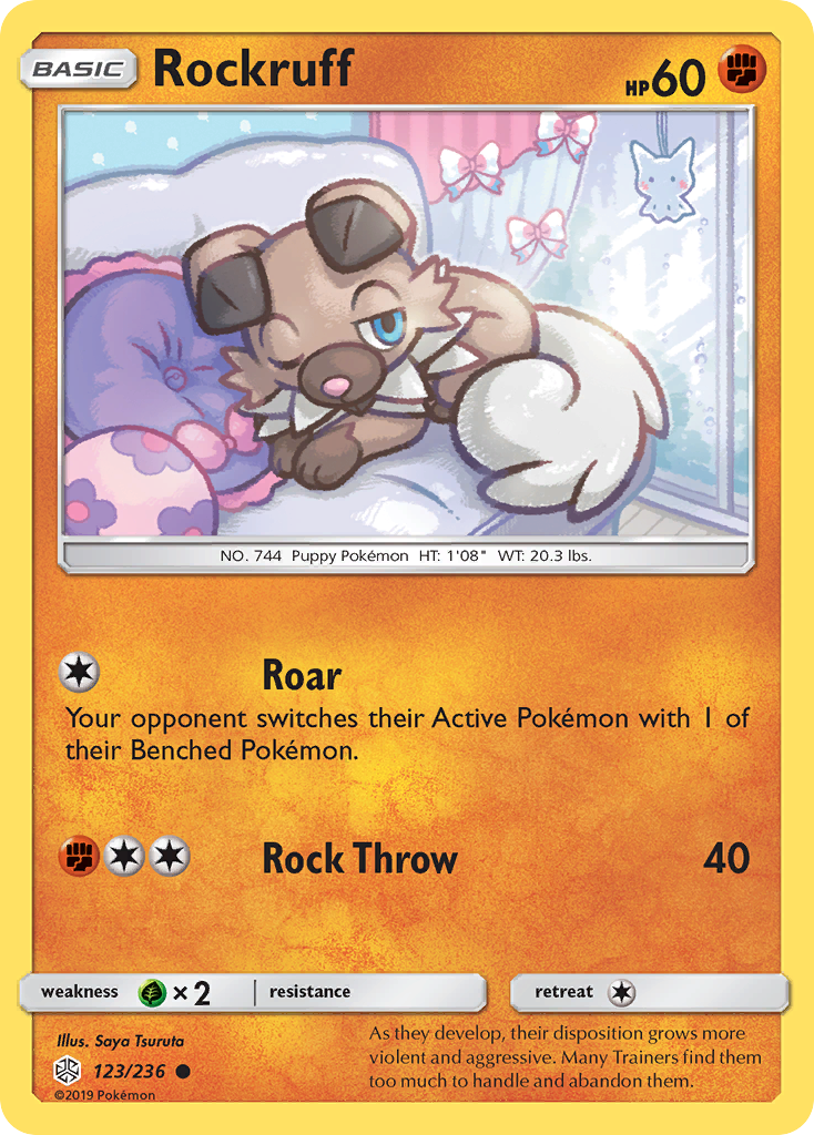 Rockruff (123/236) [Sun & Moon: Cosmic Eclipse] - Destination Retro