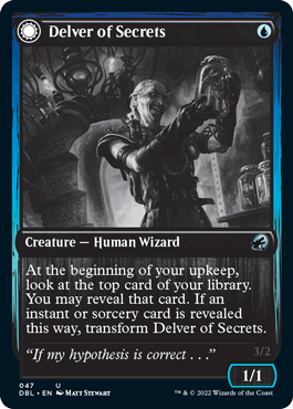 Delver of Secrets // Insectile Aberration [Innistrad: Double Feature] - Destination Retro