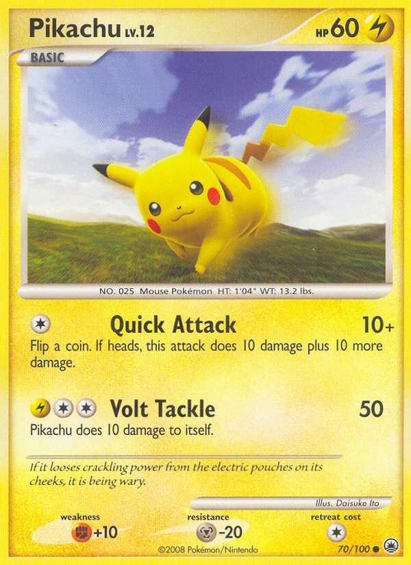 Pikachu (70/100) [Diamond & Pearl: Majestic Dawn] - Destination Retro