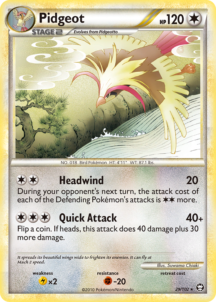 Pidgeot (29/102) [HeartGold & SoulSilver: Triumphant] - Destination Retro