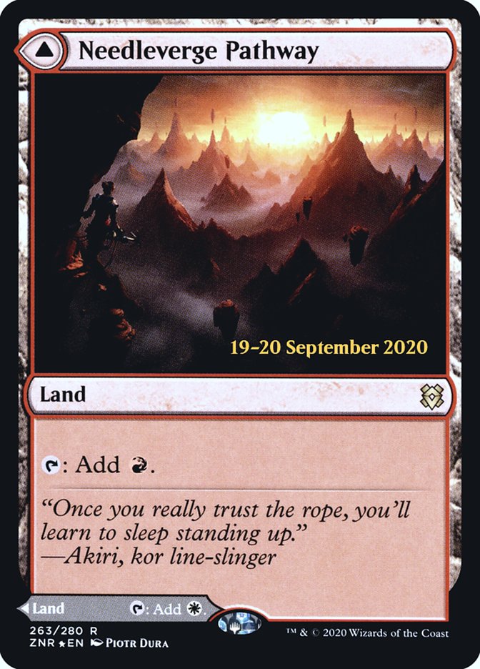 Needleverge Pathway // Pillarverge Pathway  [Zendikar Rising Prerelease Promos] - Destination Retro