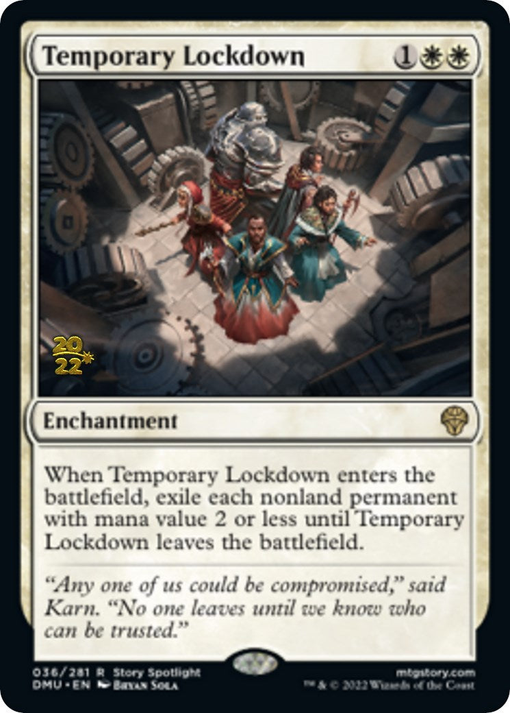 Temporary Lockdown [Dominaria United Prerelease Promos] - Destination Retro