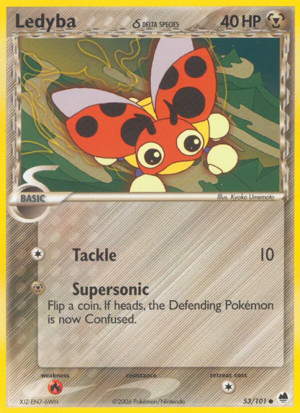 Ledyba (53/101) (Delta Species) [EX: Dragon Frontiers] - Destination Retro