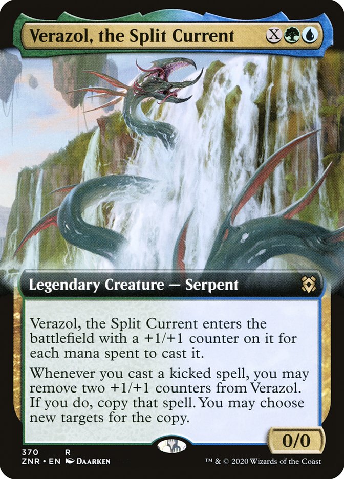 Verazol, the Split Current (Extended Art) [Zendikar Rising] - Destination Retro