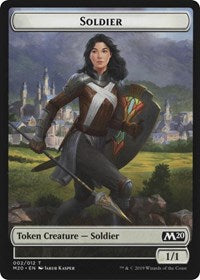 Soldier // Dinosaur Double-Sided Token [Game Night 2019 Tokens] - Destination Retro